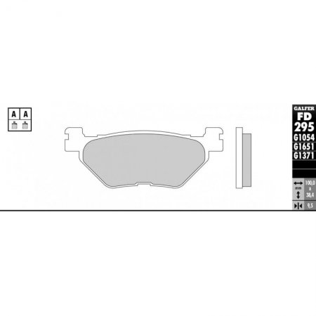 Тормозные колодки GALFER FD295 G1054
